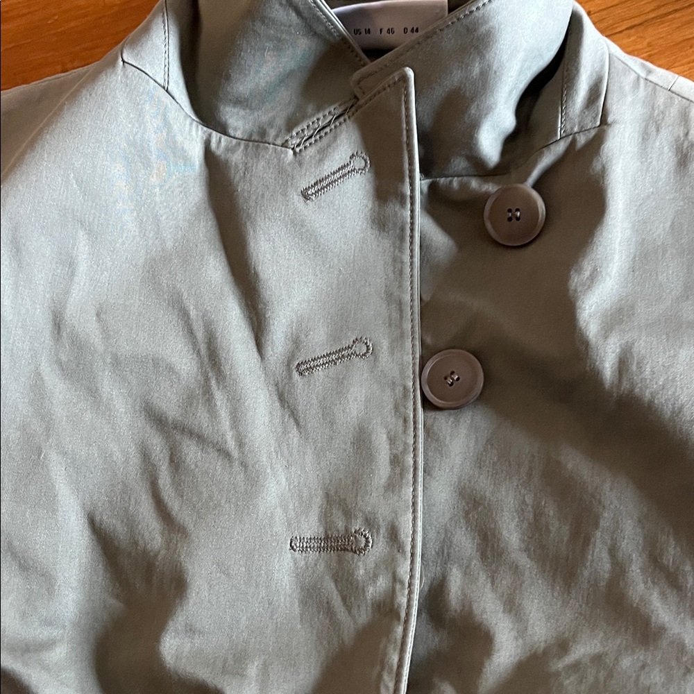 Akris Punto Olive Green Single-Breasted Blazer sz M-L - Picture 10 of 10
